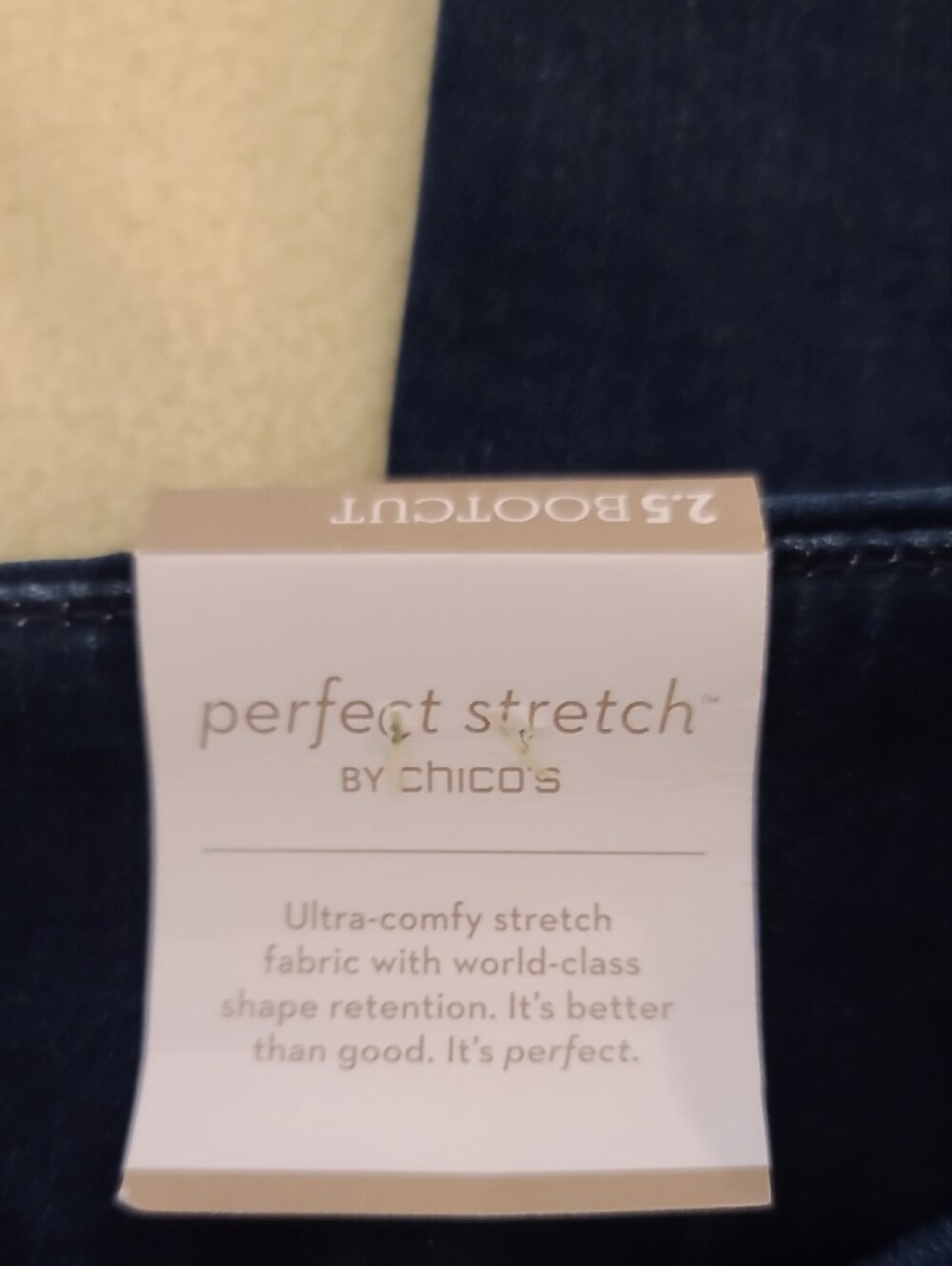 Chico's Women's Dark Blue Straight Leg Jeans - Picture 4 of 4